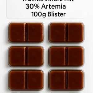 Expressversand Diskusfood mit 30% Artemia, 100g Blister auf Truthahnherzbasis